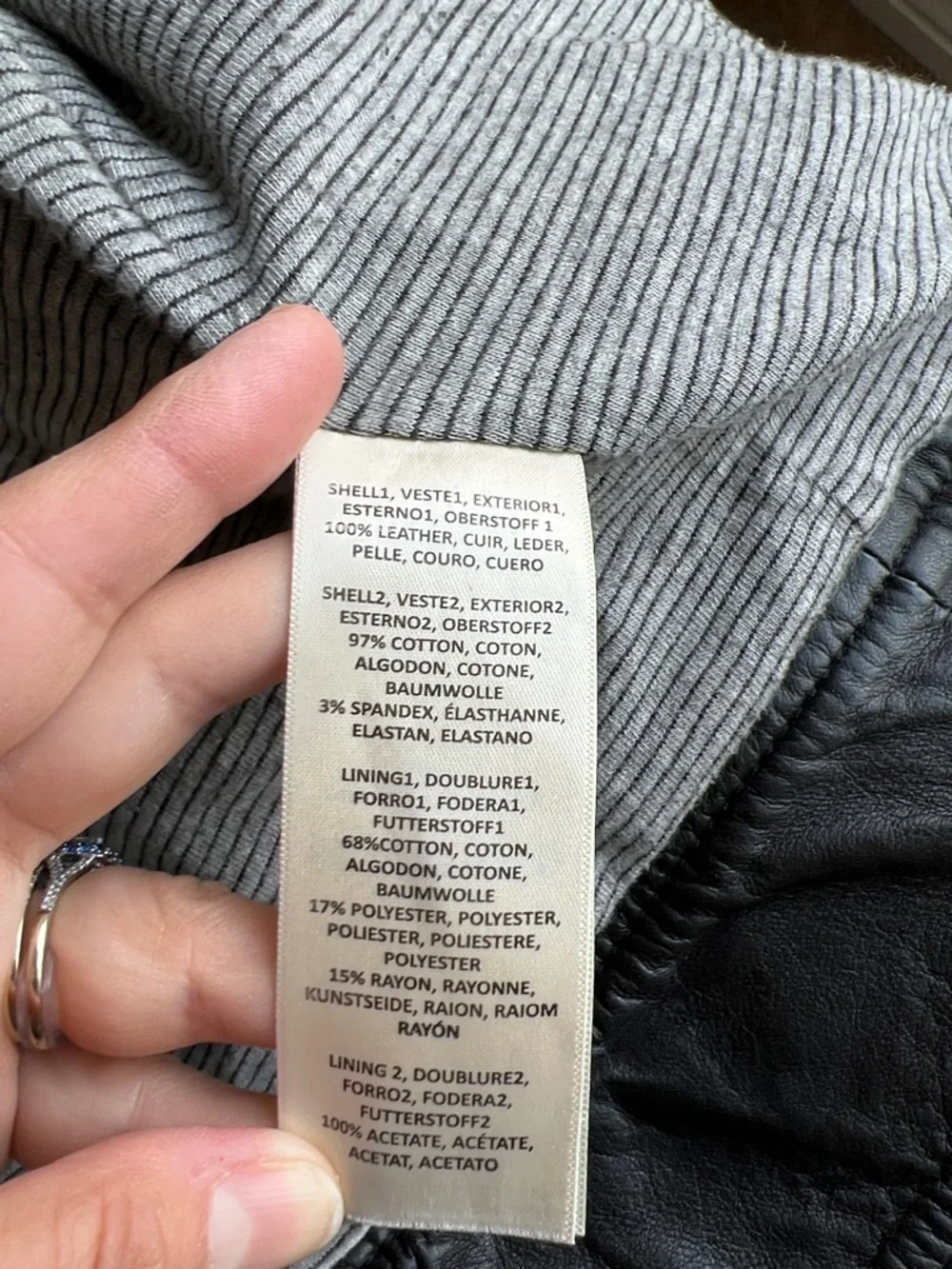 Anthropologie Elevenses Fosters Moto Leather Jacket